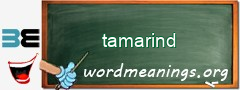 WordMeaning blackboard for tamarind